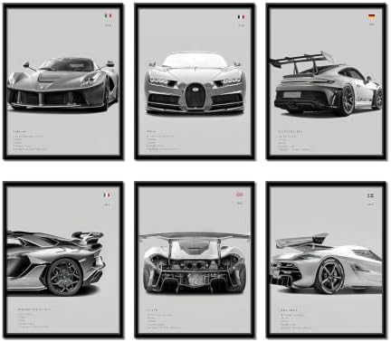 CSLGQGV Car Poster Vintage Racing Car Wall Art Supercar Canvas Prints Painting by CSLGQGV