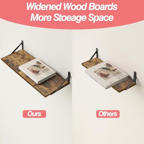 Fixwal 2pcs 10 in Deep Floating Shelves - Image 5