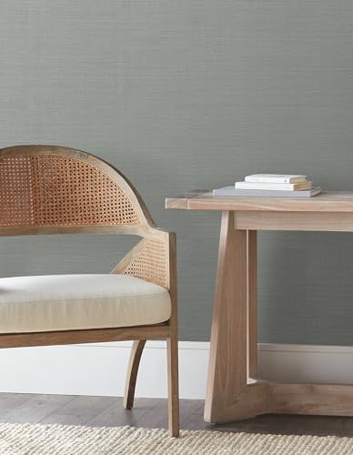 York Wallcoverings Natural Sisal Slate Peel and Stick Wallpaper - Image 3