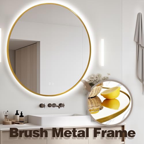 Niccy 44" Round LED Bathroom Backlit Mirror - Image 4