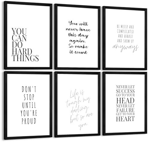 Office Inspirational Wall Art Decor Motivational Quotes Canvas Wall Art by Youillne