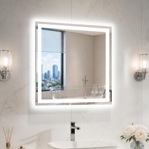 24"x24" LED Bathroom Mirror by MYSUNORIA