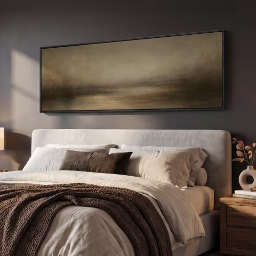 Large Framed Horizontal Abstract Landscape Wall Art - Image 2