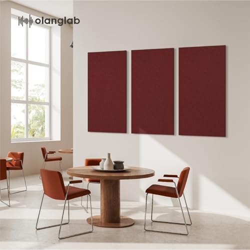 Olanglab Acoustic Panels 2 Pack, Fabric Wrapped Sound Proof Foam Panels - Image 4