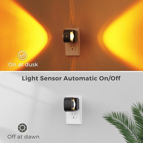L LOHAS LED Night Light Projector, Night Lights Plug into Wall 3CCT 2 Pack - Image 4