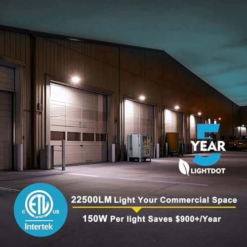 Lightdot 8 Pack 150W LED Wall Pack Lights, Wall Mount Outdoor Exterior Lighting - Image 3