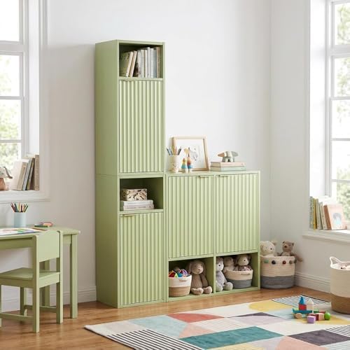 AKMAKM 59.1" Tall Slim Bathroom Storage Cabinet Green | Freestanding or Wall - Image 6