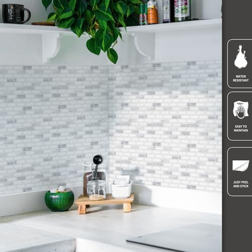 Art3d 10-Pack Peel and Stick Stone Backsplash Tile - Image 3