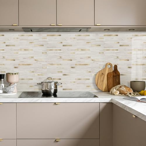 STICKGOO 2 Sheets Peel and Stick Backsplash Tile, Stick on Backsplash - Image 2