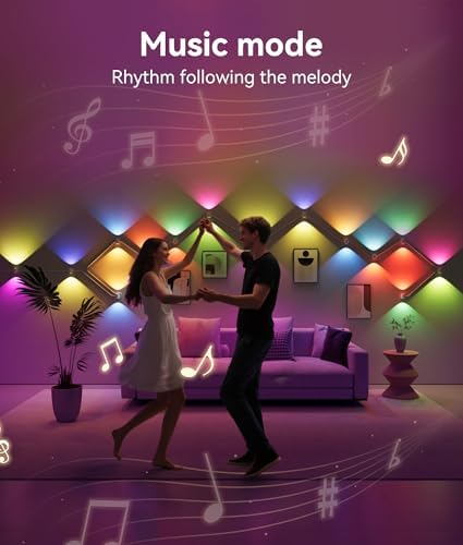 Smart Wall Lights, RGB Wall Sconces - Image 5