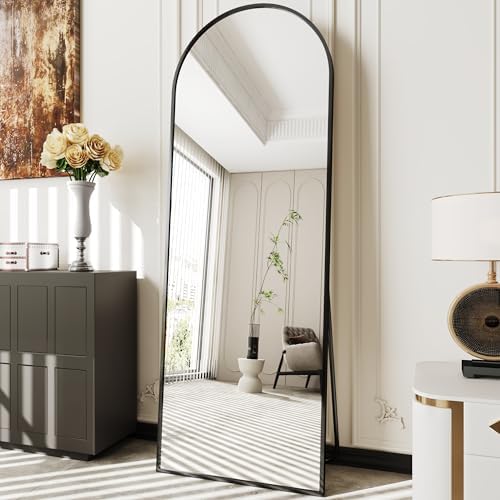 AUYHM Arched Mirror Full Length, Nanoglass Standing Mirror Full Length by AUYHM