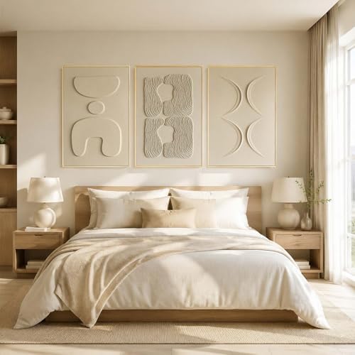 Thalasse Abstract Wall Art Large Framed 3D Sandstone 24x36 In - Image 6