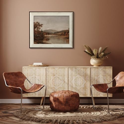 razliubit Vintage Landscape Framed Wall Art Prints, Replaceable Retro Wall - Image 4