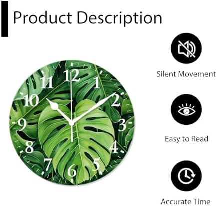 Battery Operated Quartz Wall Clocks Non-Ticking Silent Modern Wall Clocks - Image 5