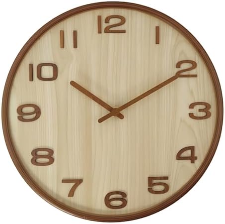 Maxspace Modern Wall Clock, 12 inch Silent Non Ticking Wall Clock, Battery by Maxspace