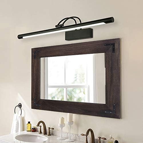 YOSHOOT Rustic Wooden Framed Wall Mirror, Natural Wood Bathroom Vanity Mirror - Image 6