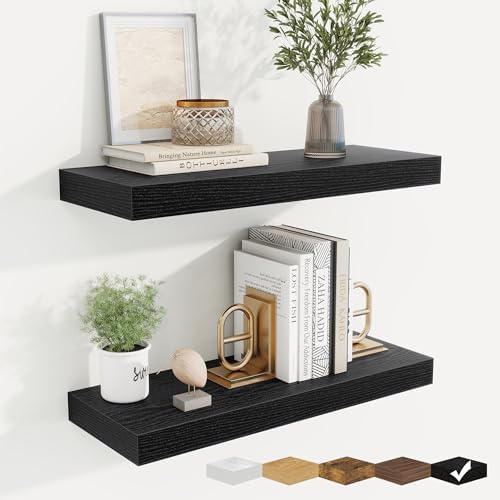 Floating Shelves for Wall, Wall Mounted Wood Shelves by Fuqing