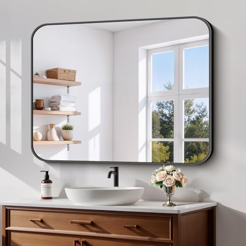 Koonmi Bathroom Wall Mirror, 32x40 Inch Large Vanity Mirror by KOONMI