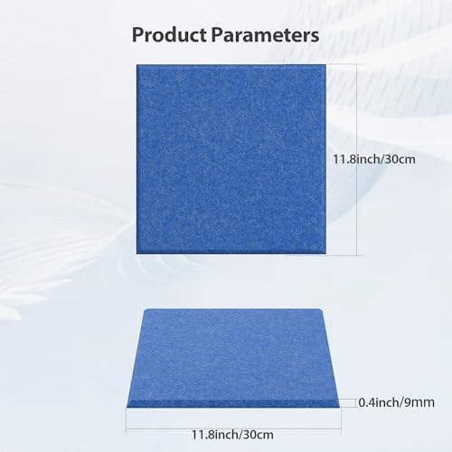 12 Pack Square Acoustic Panels Self Adhesive Sound Proof Foam - Image 6
