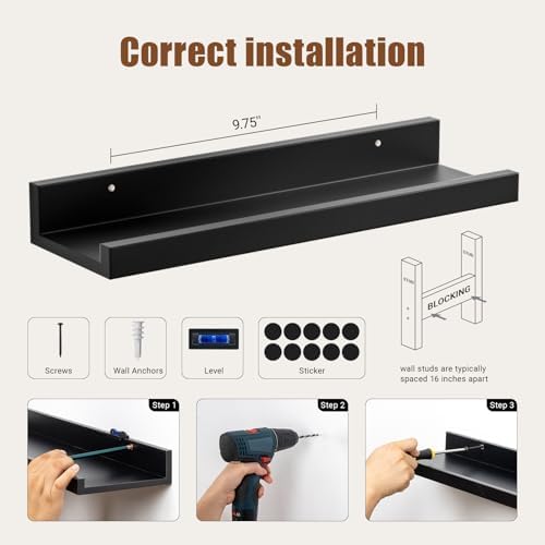 Heimlove 16 Inch Picture Ledge Shelf - Image 7