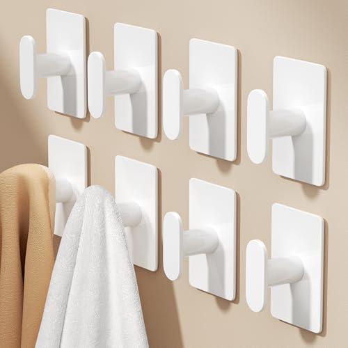 pickpiff Adhesive Towel Hooks: 20LB Extra Strong Wall Hanger by pickpiff