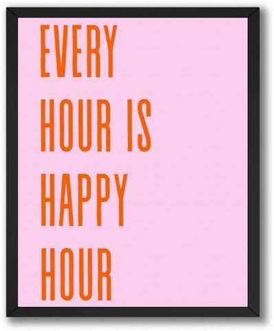 InkFlow Posters Every Hour Happy Hour Canvas Poster by InkFlowPosters