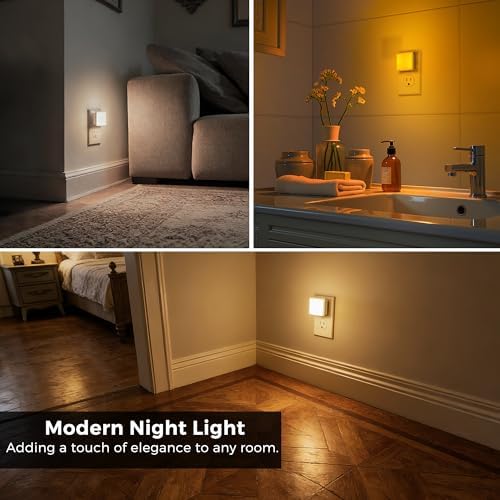 L LOHAS LED 3CCT Night Lights Plug into Wall 2-Pack, Plug in Night Light - Image 6
