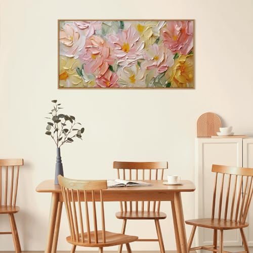 CHDITB Floral Wall Art, Modern Wildflower Wall Decor, Framed Canvas Flowers - Image 4