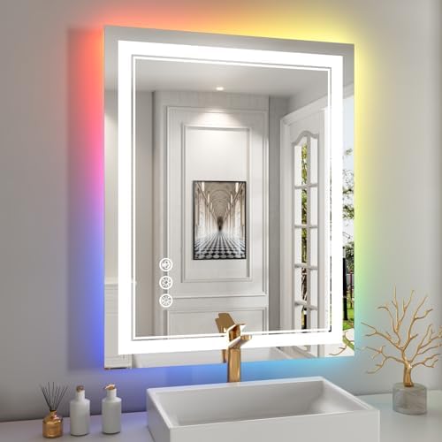 24x30 Inch RGB LED Bathroom Mirror by ISTRIPMF