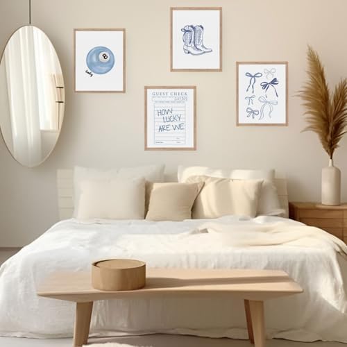 Coastal Cowgirl Posters, Coquette Blue Bow Room Decor, Light Blue Preppy - Image 5