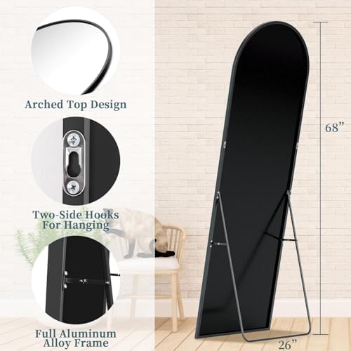 68"x28" Arched Full Length Mirror - Image 5