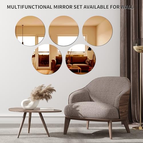 VASUHOME 8" Gold Mirror Centerpieces - Image 5