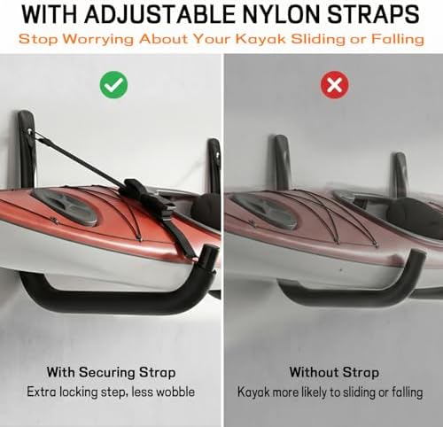 Kayak Storage Rack, Heavy Duty Wall Mount Kayak Hanger - Image 4