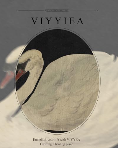 VIYYIEA Framed Wall Art for Living Room, Swan Pictures Wall Decor - Image 4