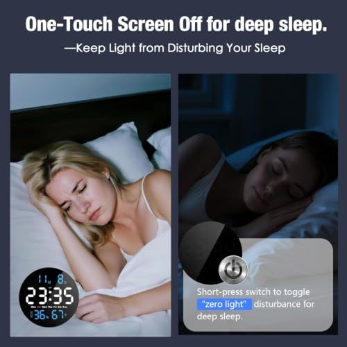 10 Inch Large Digital Wall Clock, LED Round Electric Clocks - Image 4