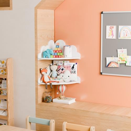 Cute Cloud Floating Corner Shelves - Image 5