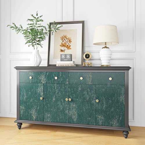 Livelynine Green Textured Wallpaper Peel and Stick Dark Limewash Emerald Green - Image 5