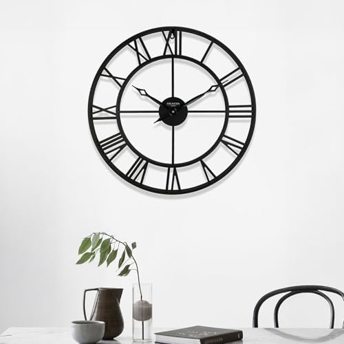 24 Inch Wall Clocks for Living Room Decor, Roman Numeral - Image 6