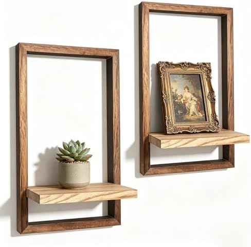Vineland Rustic Wooden Wall Shelves by Vineland