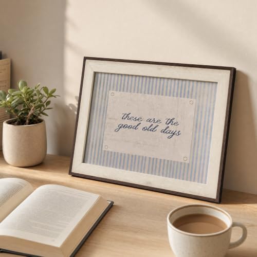 razliubit Good Old Days Wall Art, Framed Quote Canvas, 10x12 Inch - Image 3