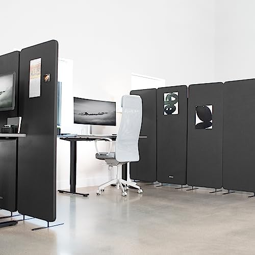 VIVO Freestanding 72 x 66 inch Privacy Panel, Cubicle Divider, Acoustic Wall - Image 2