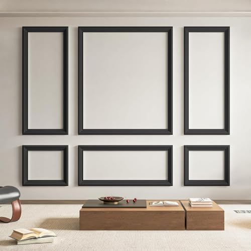 Art3d Pre-Cut Wall Molding Set of 6 pcs, 3 Top 3 Bottom by Art3d