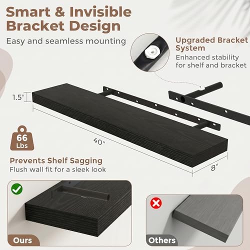 40 Inch Floating Shelves for Wall - Image 2
