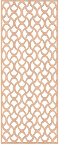 Resort Decorative Pierced Fretwork Wood Wall Panels, 15 3/8"W x 39 3/8"H x 1/4"T - Image 2