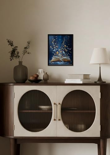 Wall Art Prints Colorful Butterfly Emerging From Book Poster Canvas Art Wall - Image 4