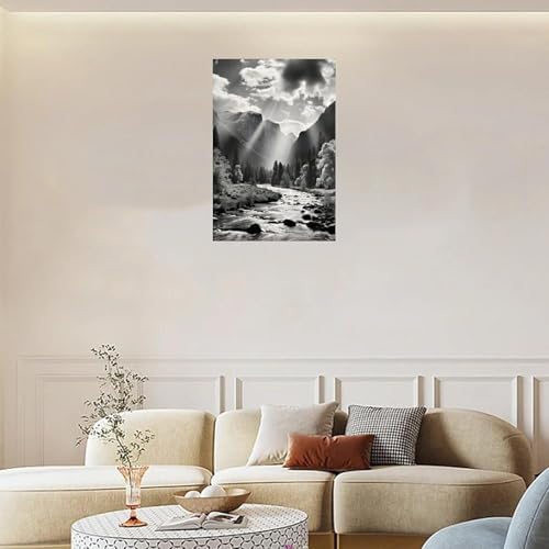 BQWUYFPLRZMJ Ansel Adams Black and White Landscape Photography Poster Picture - Image 3