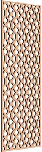 Resort Decorative Pierced Fretwork Wood Wall Panels, 13 3/8"W x 34 3/8"H x 1/4"T by EkenaMillwork