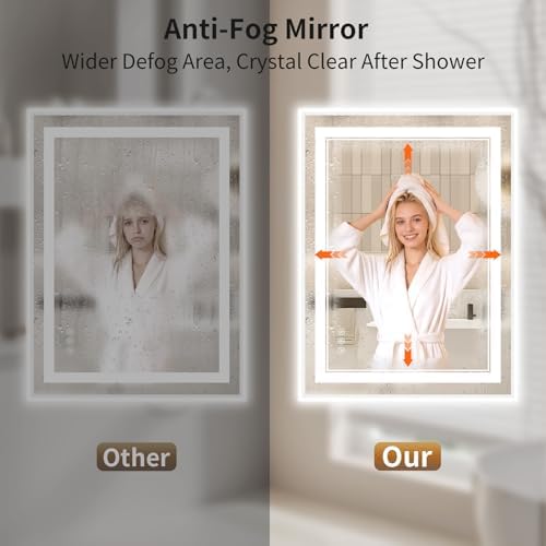 22"x30" LED Bathroom Mirror - Image 5