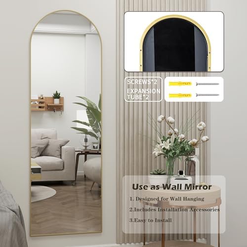 Dewfig 50"x 16" Full Length Door Mirror - Image 5