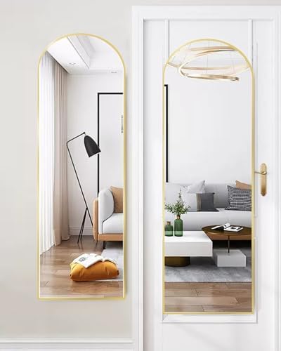 NEARBYSD DOOR-16"x50" Arched Full Length Mirror by NEARBYSD